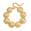 PEARL MEDALLION BRACELET