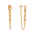 DUAL CHAIN DROP EARRINGS