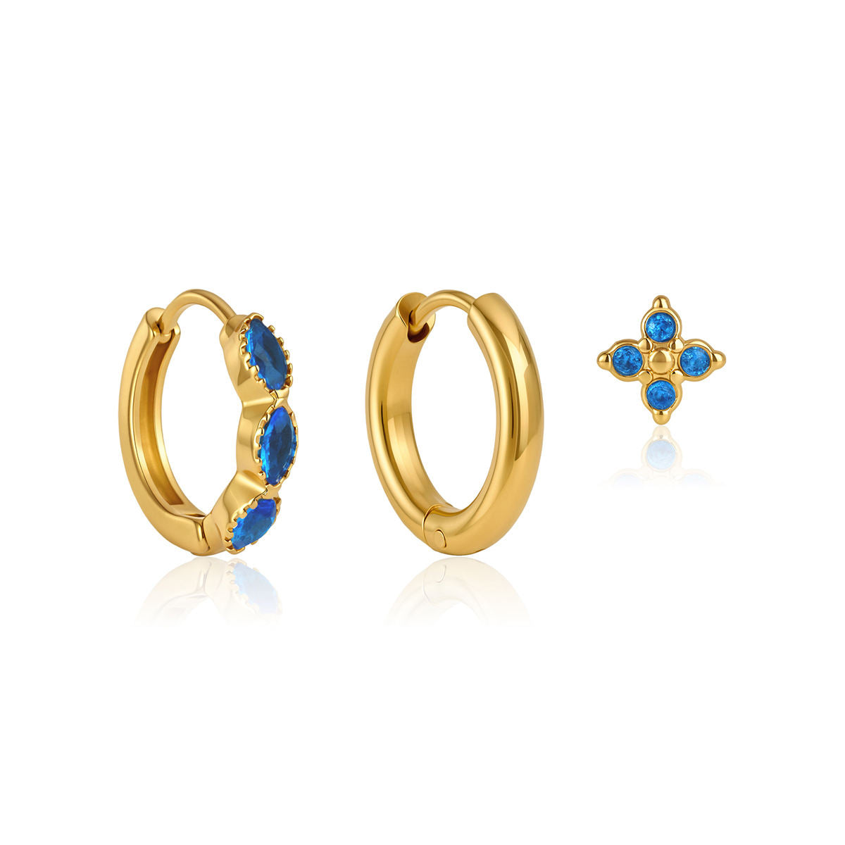 AEGEAN BLUE ICON HOOPS