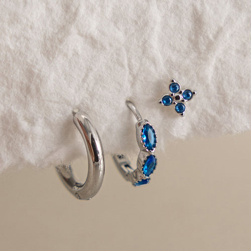 AEGEAN BLUE ICON HOOPS