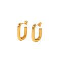 SLEEK U-SHAPE HOOP EARRINGS