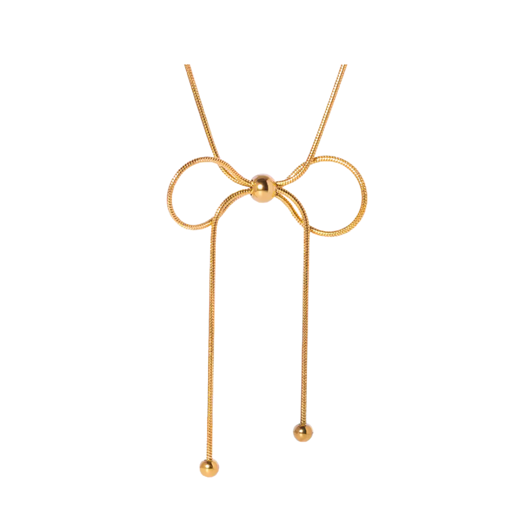 NOEUD DROP NECKLACE