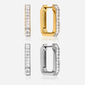 GEOMETRIC CRYSTAL HOOPS