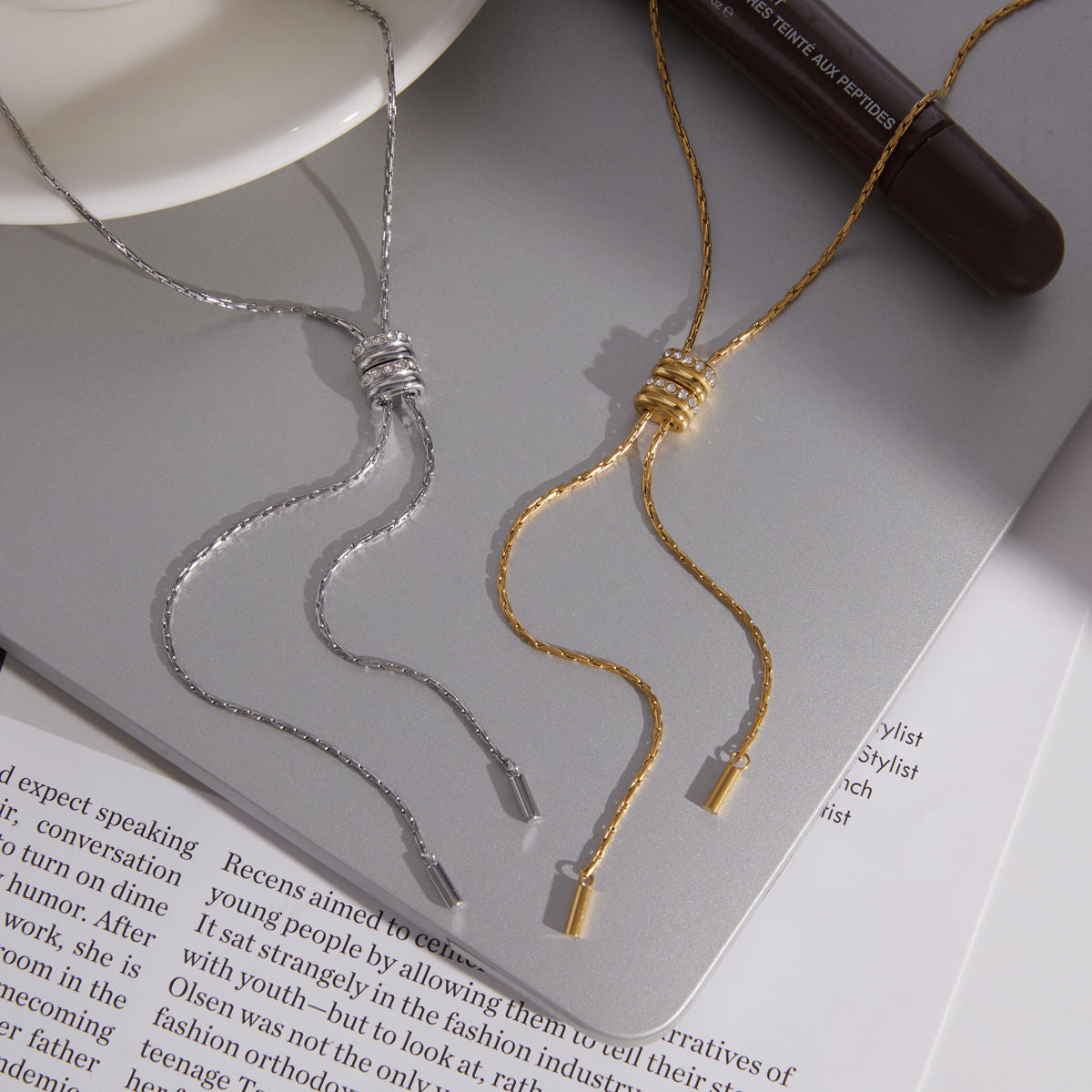 ADJUSTABLE LARIAT NECKLACE
