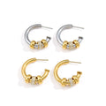 STACKED CHARM HOOPS