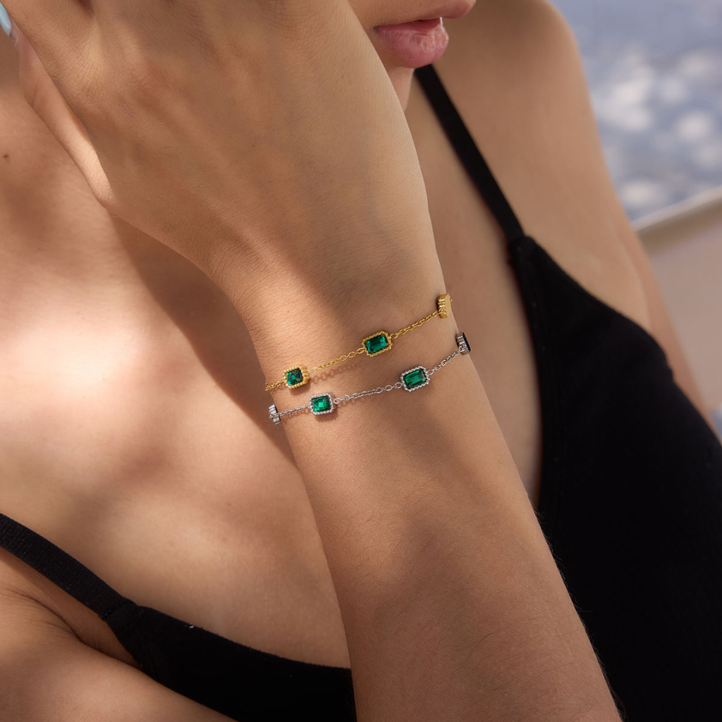 EMERALD LINK BRACELET