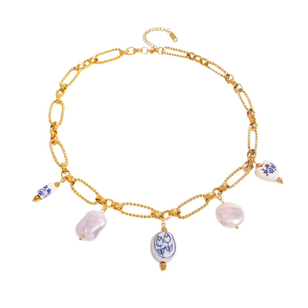 PORCELA CHARM NECKLACE