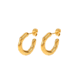TEXTURED HOOP EARRINGS