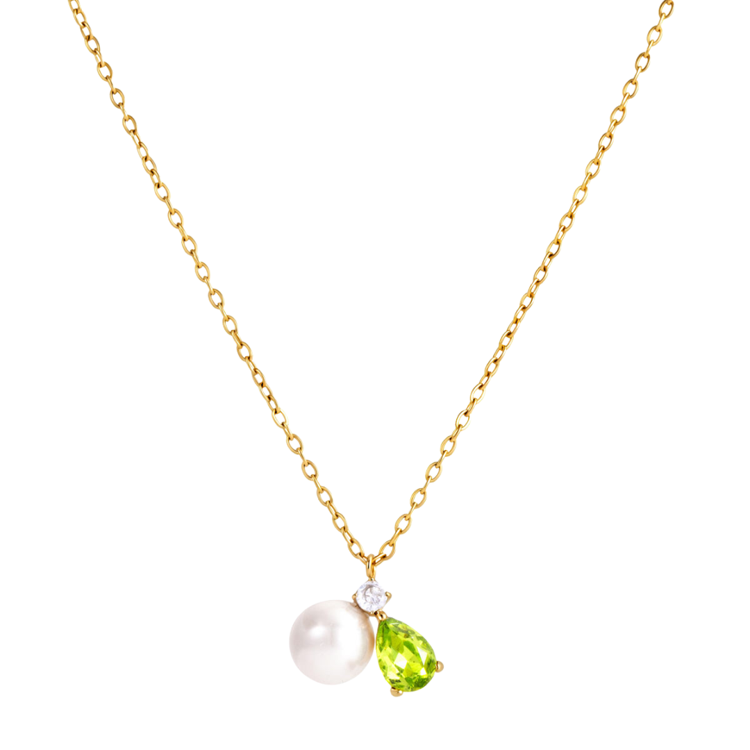 DUO DROP PEARL NECKLACE