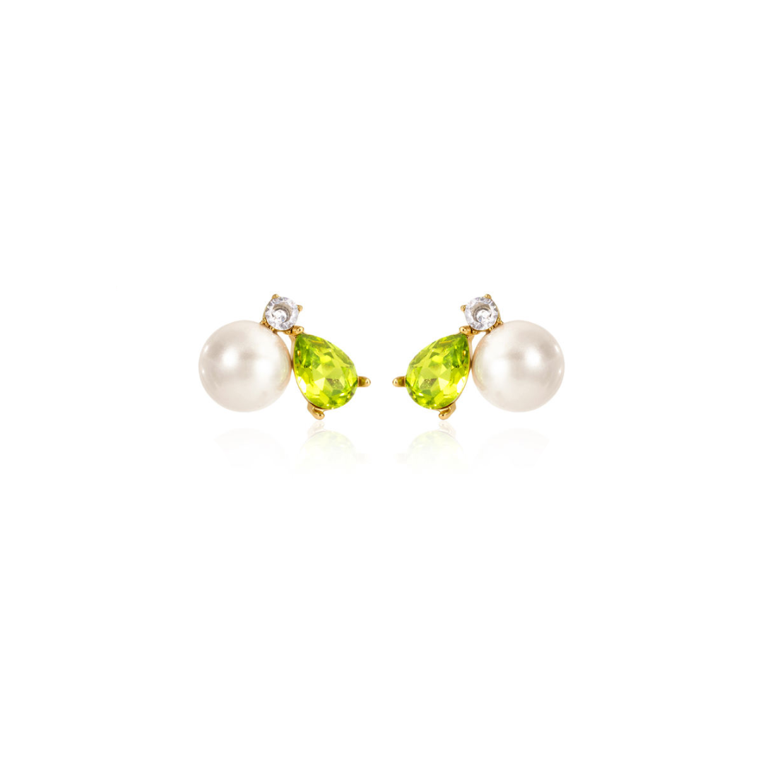 DUO DROP PEARL EARRINGS