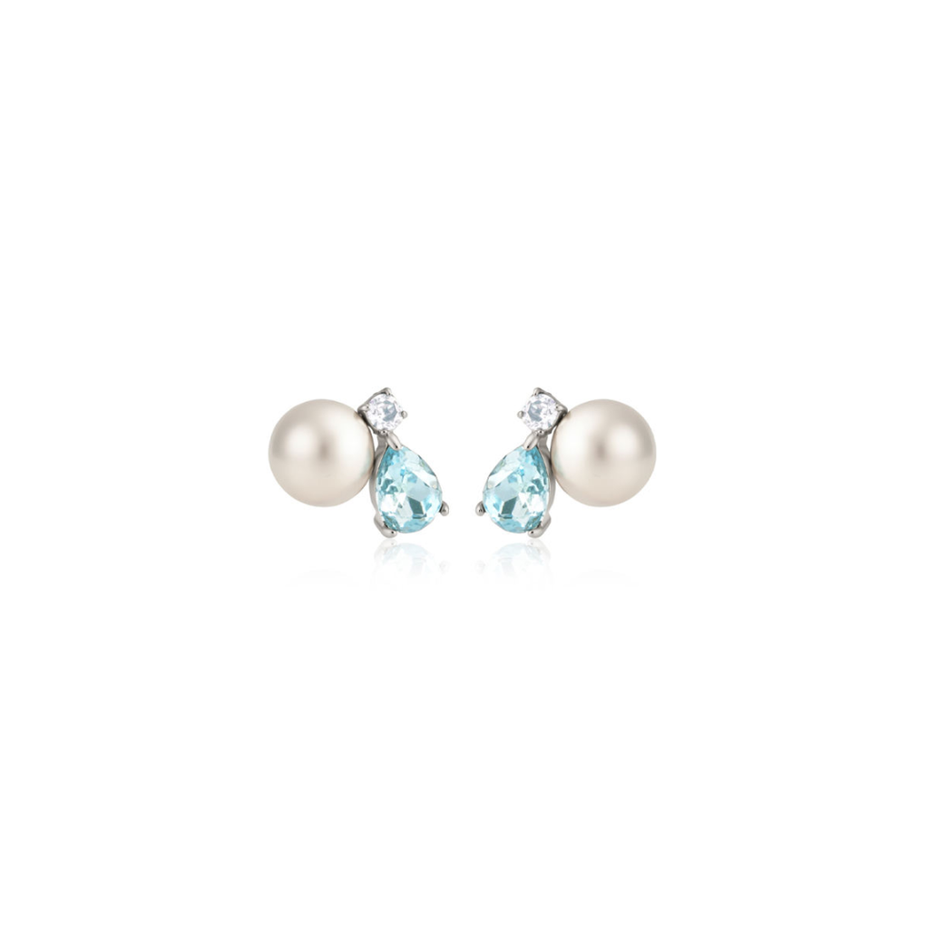 DUO DROP PEARL EARRINGS