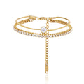 TRIPLE LAYER CRYSTAL BRACELET