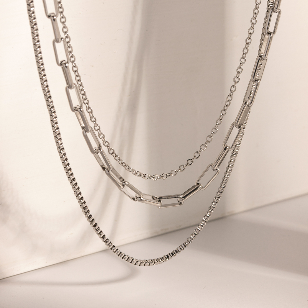 LAYERED CHAIN NECKLACE SET