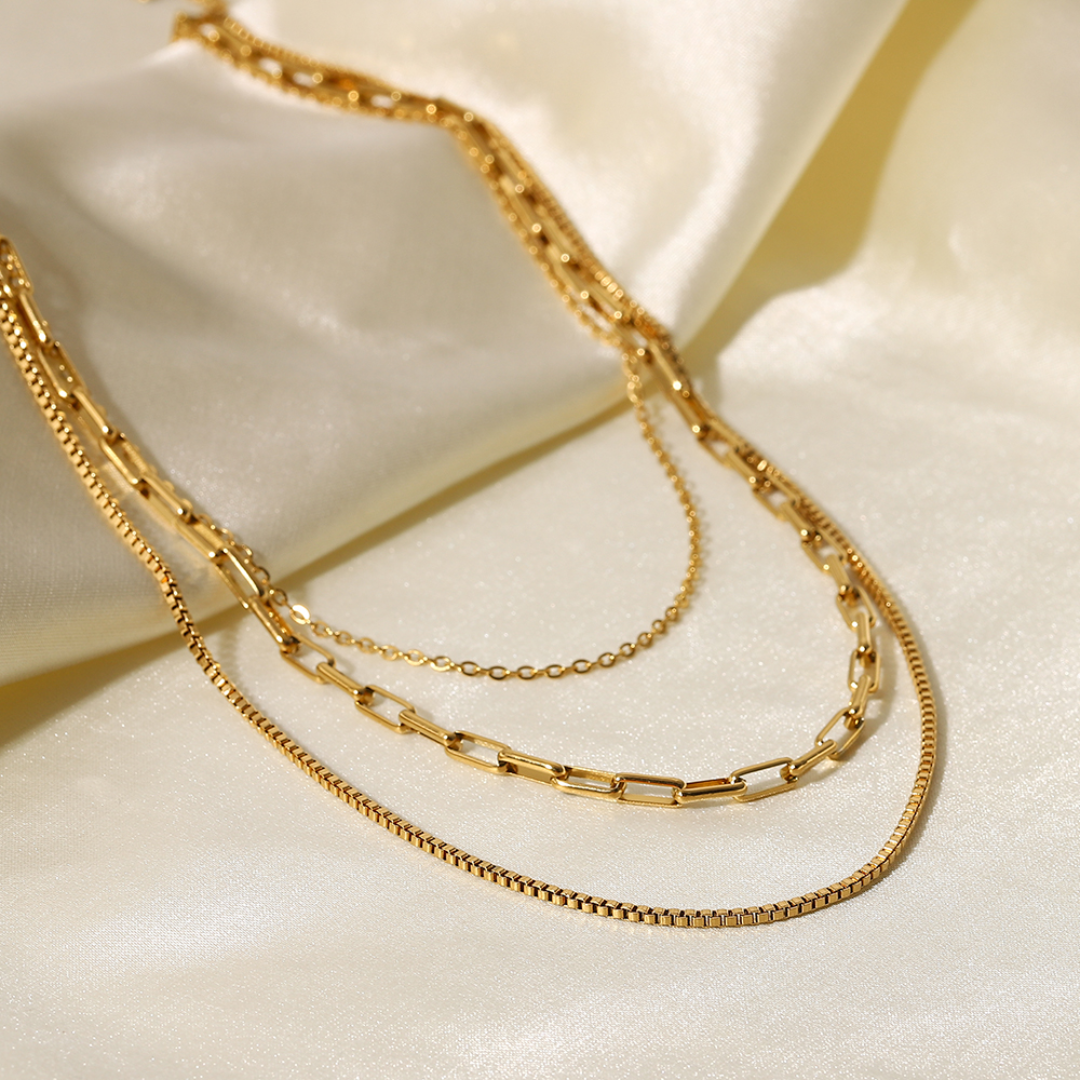 LAYERED CHAIN NECKLACE SET