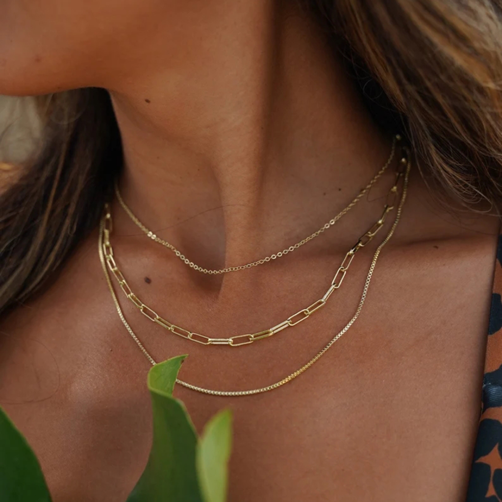 LAYERED CHAIN NECKLACE SET