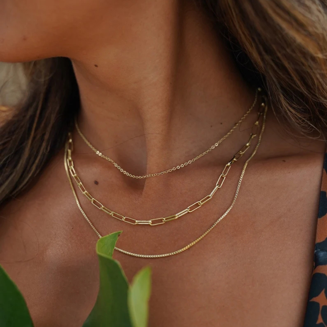 LAYERED CHAIN NECKLACE SET