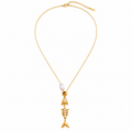 FISH PEARL DROP NECKLACE