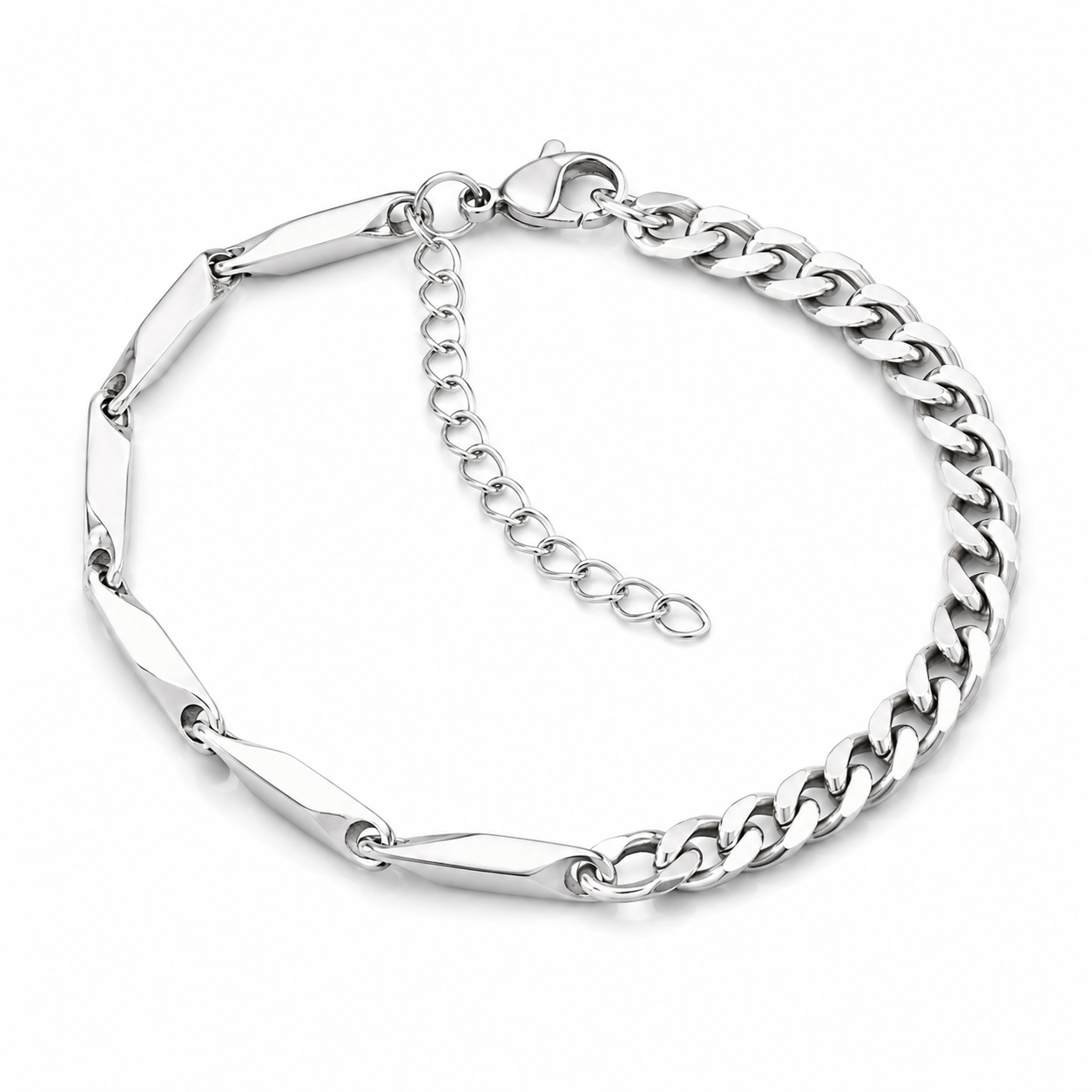 DUAL LINK BRACELET (SILVER)