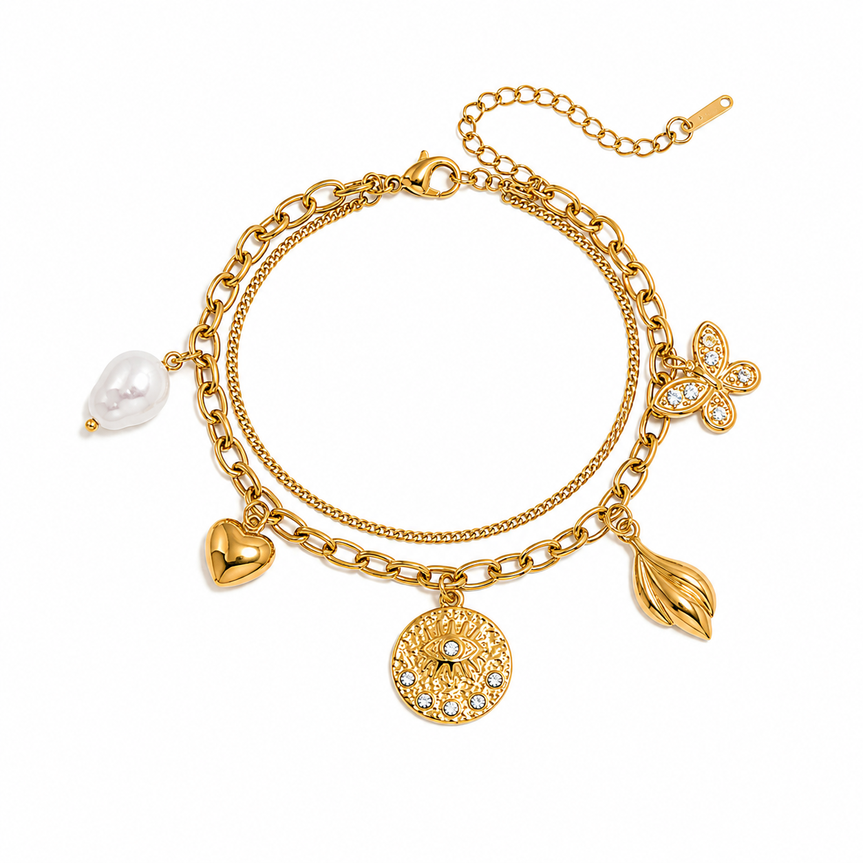 CHARM LAYERED BRACELET