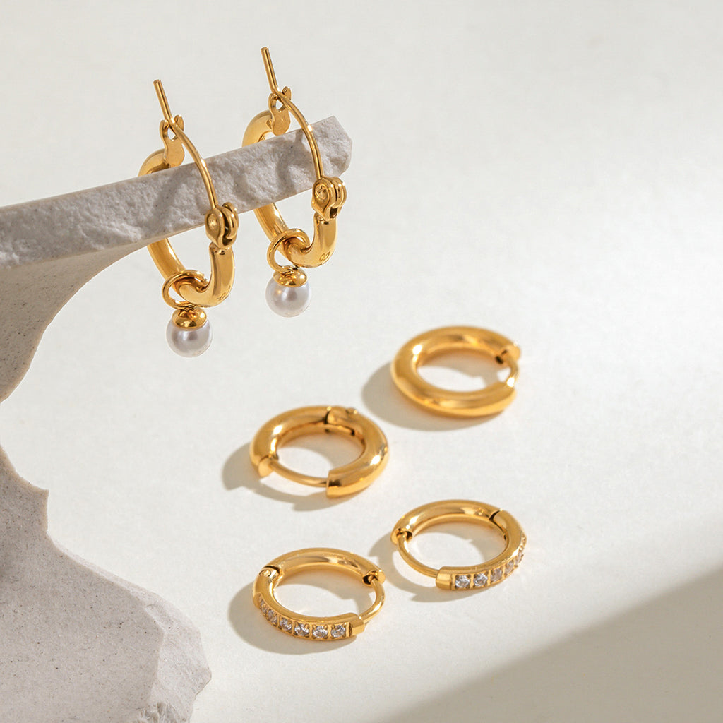 MINI HOOP EARRINGS SET