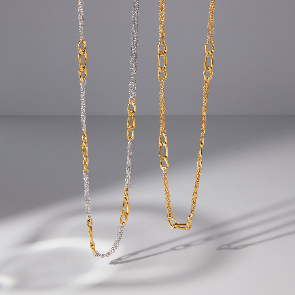 DOUBLE LINK CHAIN NECKLACE