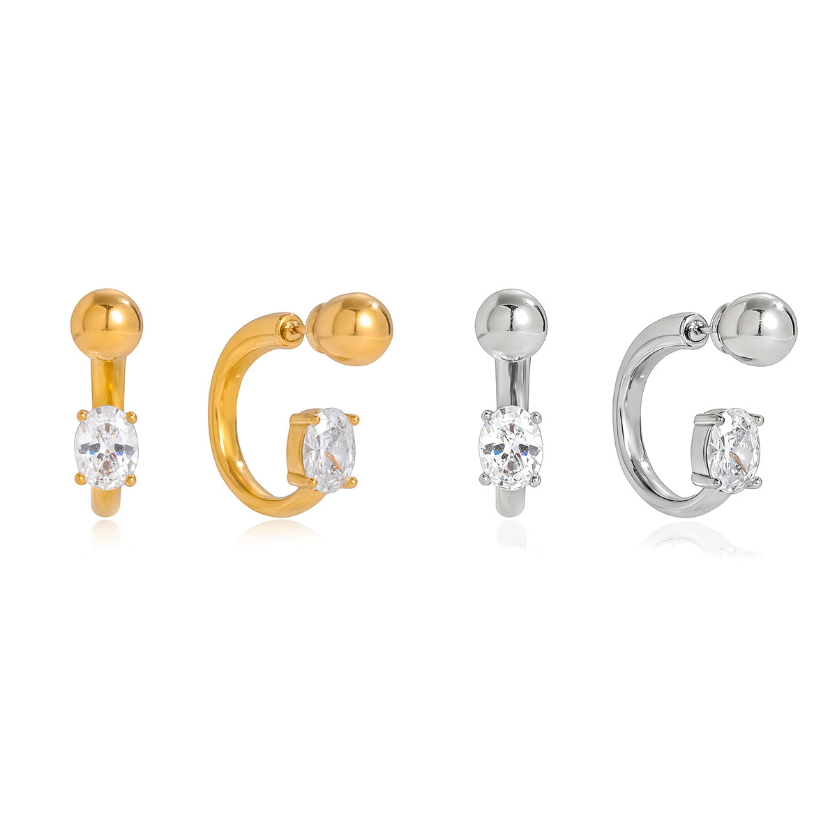 DUAL ORBIT EARRINGS