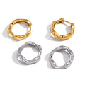 ORGANIC SHAPE HOOP EARRINGS