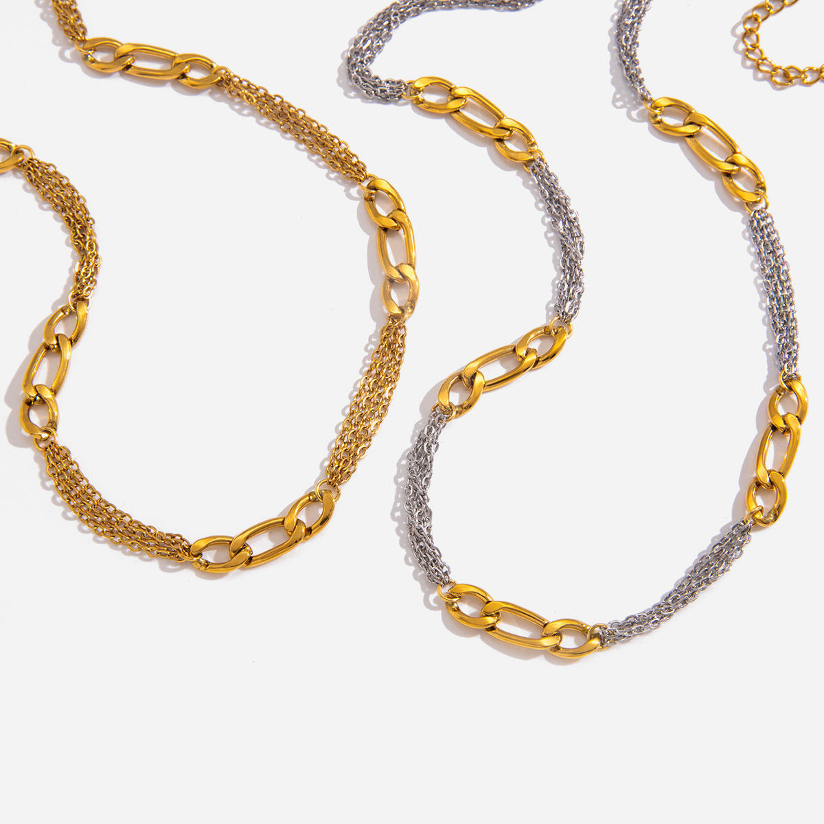 DOUBLE LINK CHAIN NECKLACE