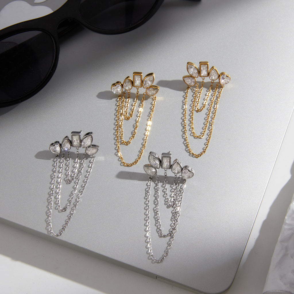 CHAIN DROP EARRINGS