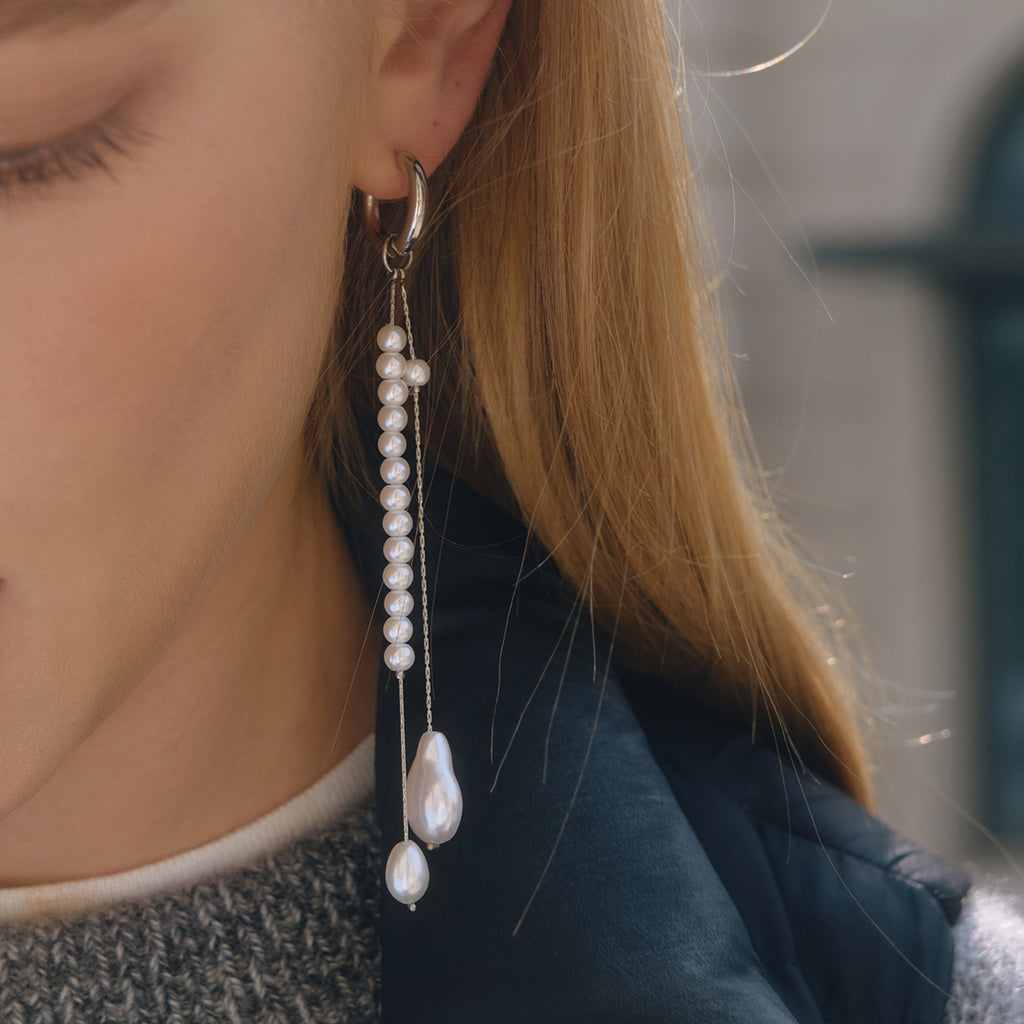 ÉLAN PEARL DROP EARRINGS