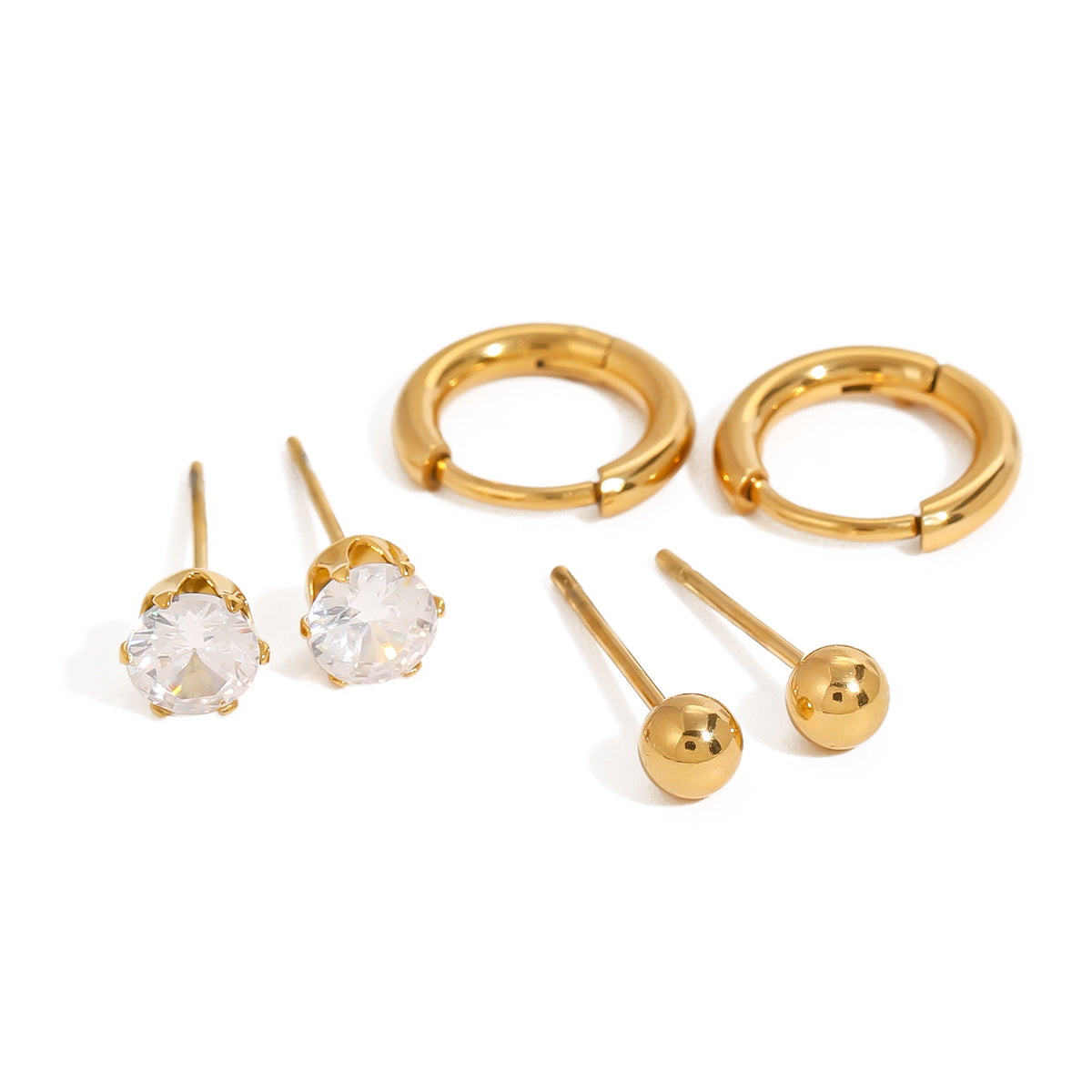 ESSENTIAL MINI EARRING SET (3 PAIRS)