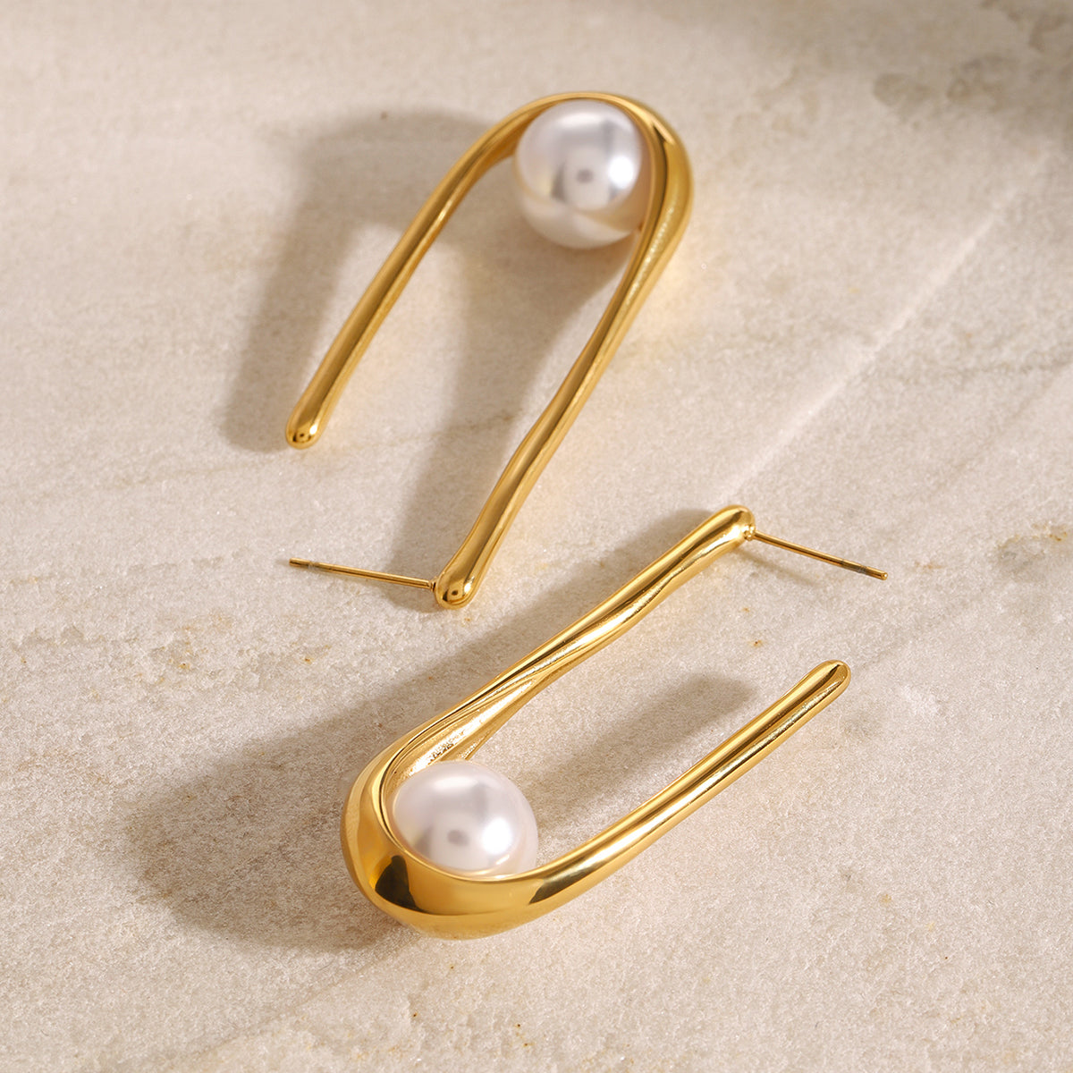 PEAR DROP STATEMENT EARRINGS